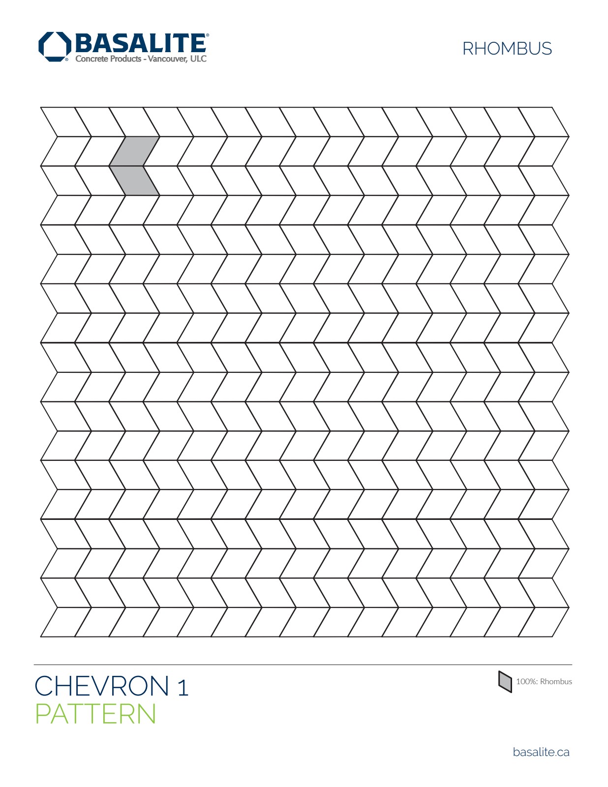Chevron Pattern by Rhombus - Pavers
