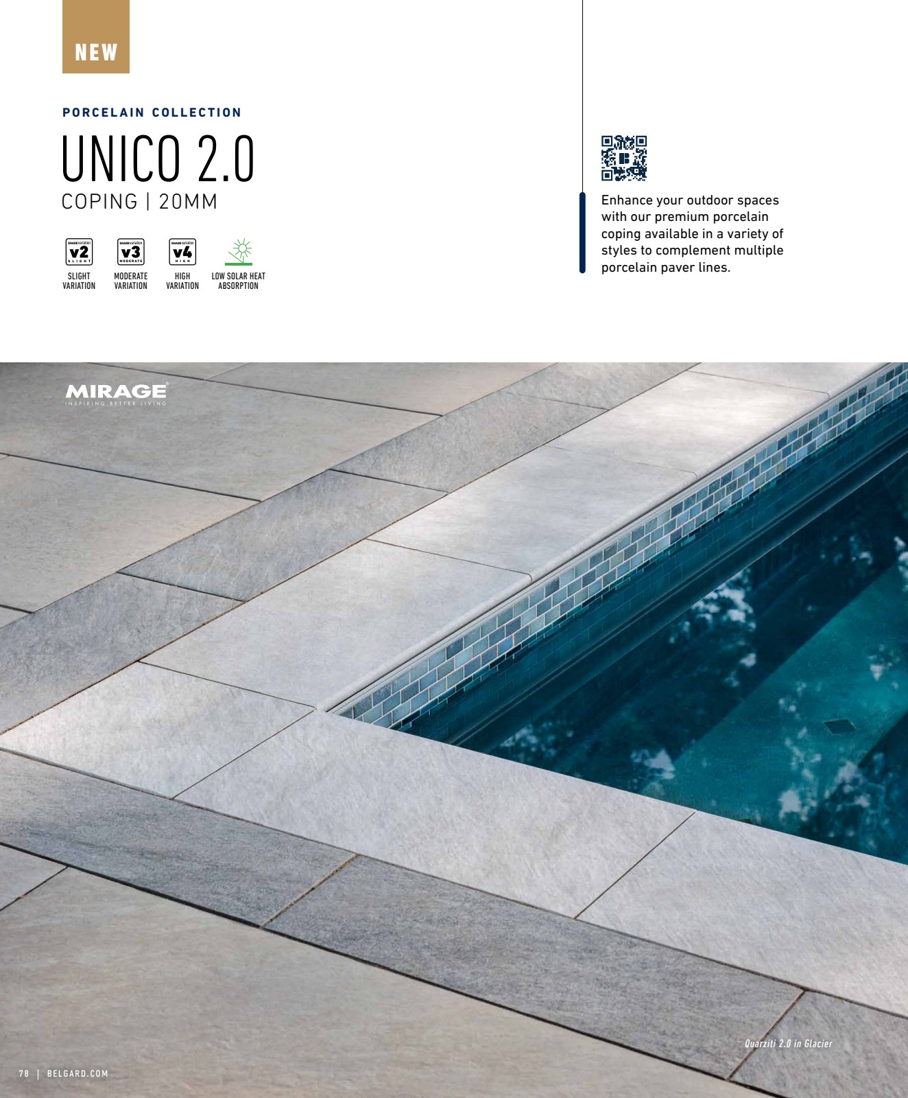 Unico 2.0 Coping by Belgard - Porcelain