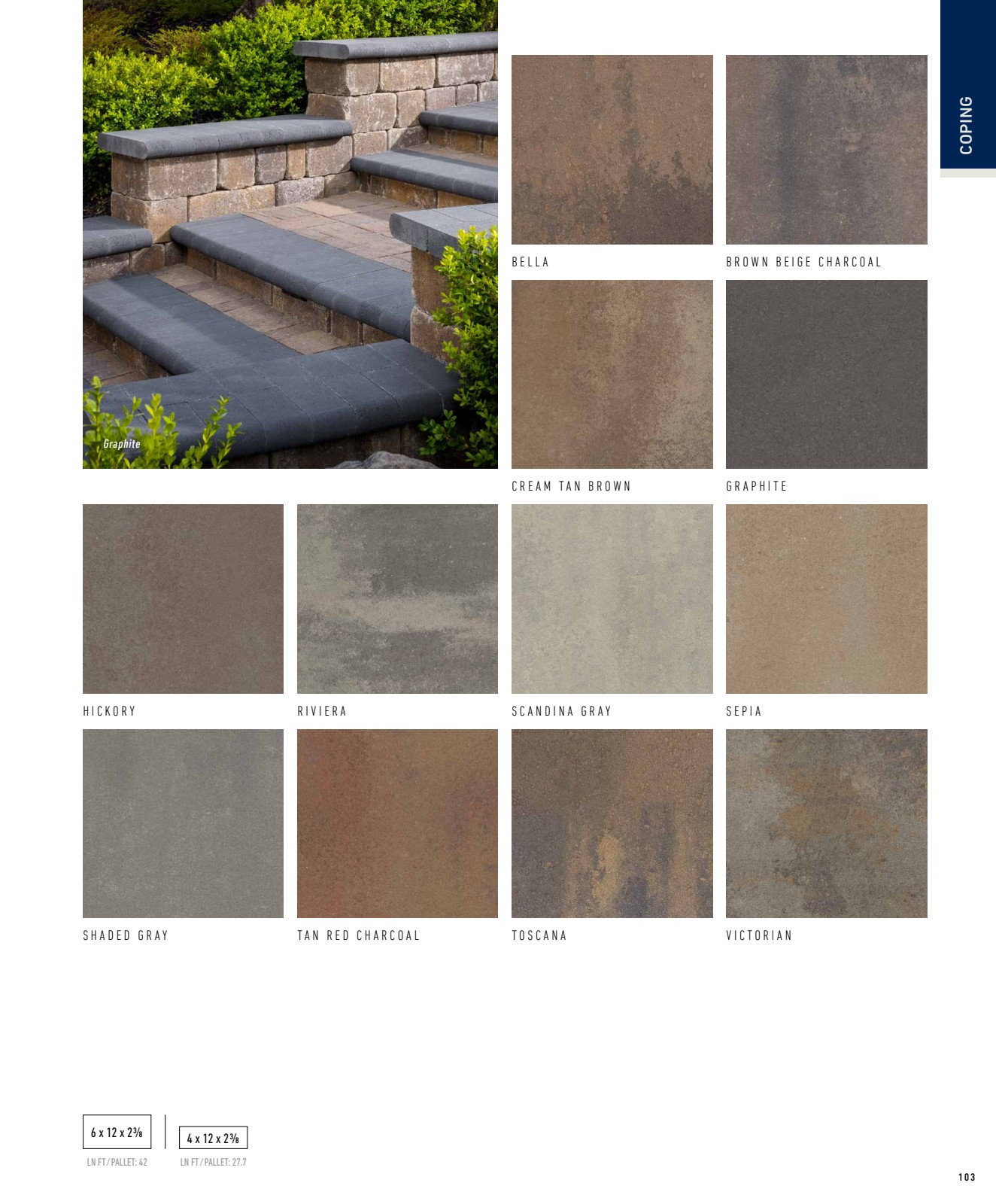 Marina Coping – Colors by Belgard - Steps & Finishing